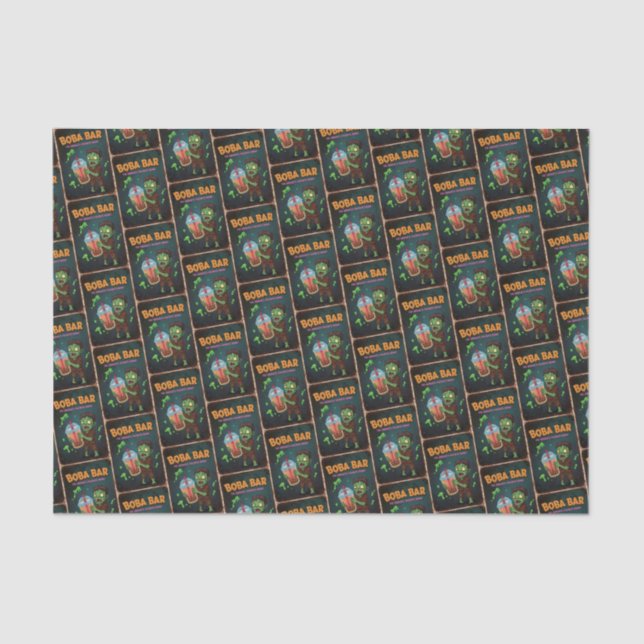 Boba Bar – The Undead’s Favorite Tissue Paper Seidenpapier (Vorderseite)