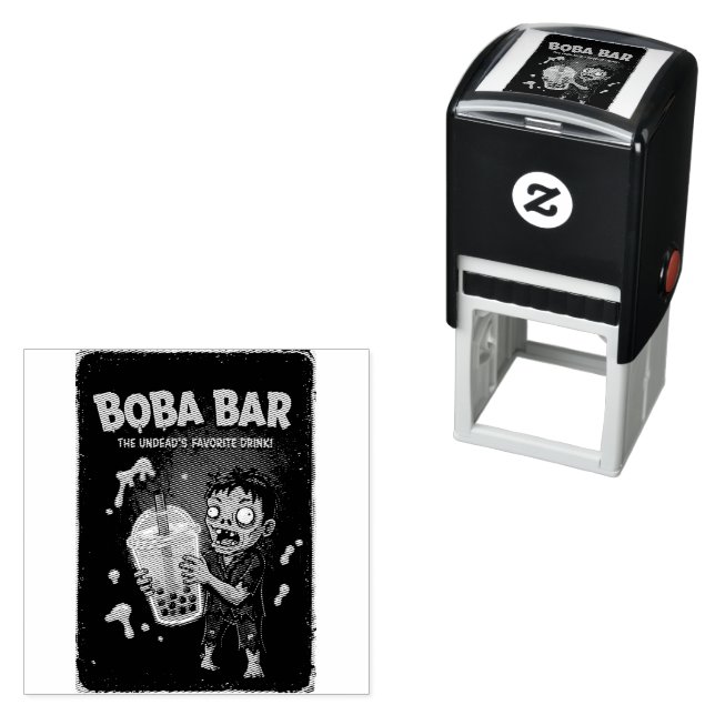 Boba Bar – The Undead’s Self Inking Rubber Stamp Permastempel (Beispiel)