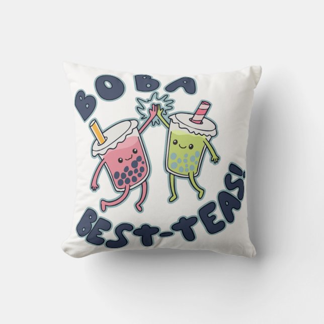 Boba Best-Teas! Kissen (Vorderseite)