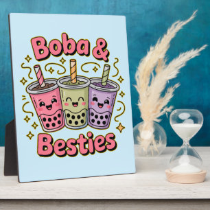 BOBA & Besties Vibes - Perfekt für Boba Tea Liebha Fotoplatte