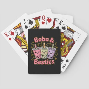BOBA & Besties Vibes - Perfekt für Boba Tea Liebha Spielkarten