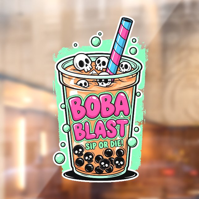 Boba Blast – Schluck oder stirb!  Fensteraufkleber (Blatt 2)