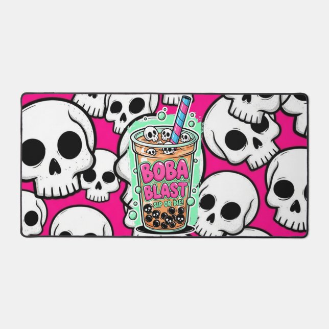 Boba Blast – Sip or Die! Desk Mat Schreibtischunterlage (Vorderseite)
