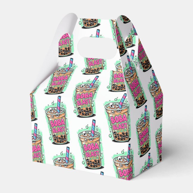Boba Blast – Sip or Die! Favor Box Geschenkschachtel (Vorderseite)