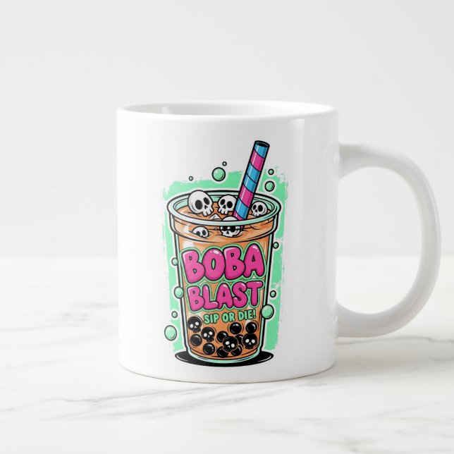 Boba Blast – Sip or Die! Jumbo Specialty Mug Jumbo-Tasse (Rechts)
