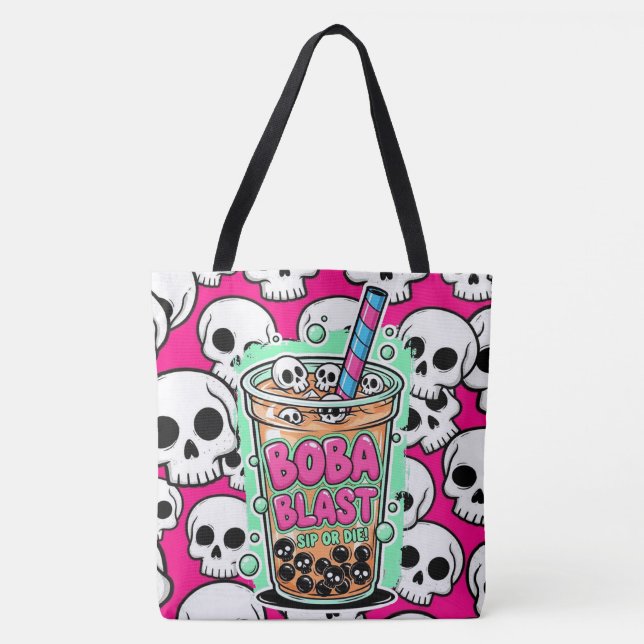 Boba Blast – Sip or Die! Tote Bag (Vorderseite)