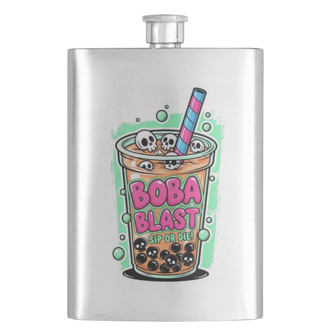 Boba Blast – Trinke oder stirb! Flasche Flachmann (Vorderseite)