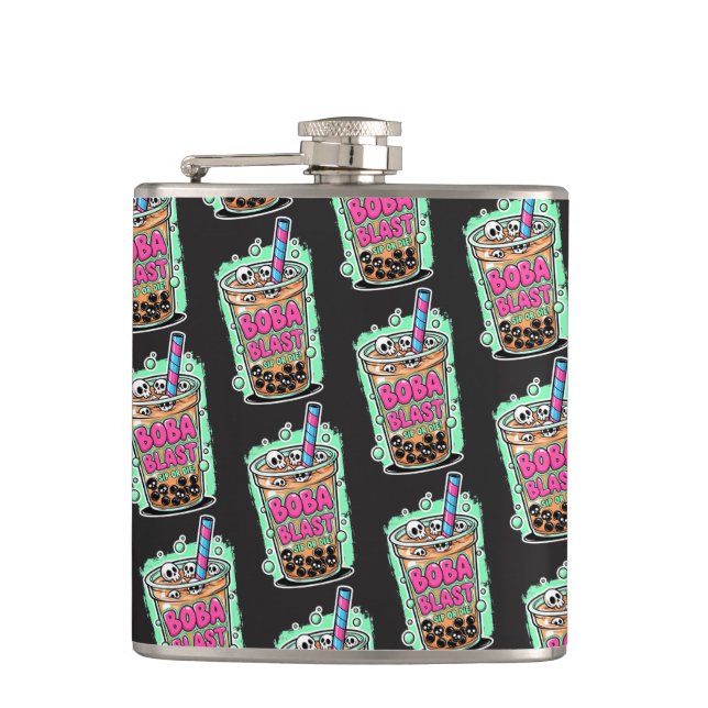 Boba Blast – Trinke oder stirb! Flasche Flachmann (Vorderseite)