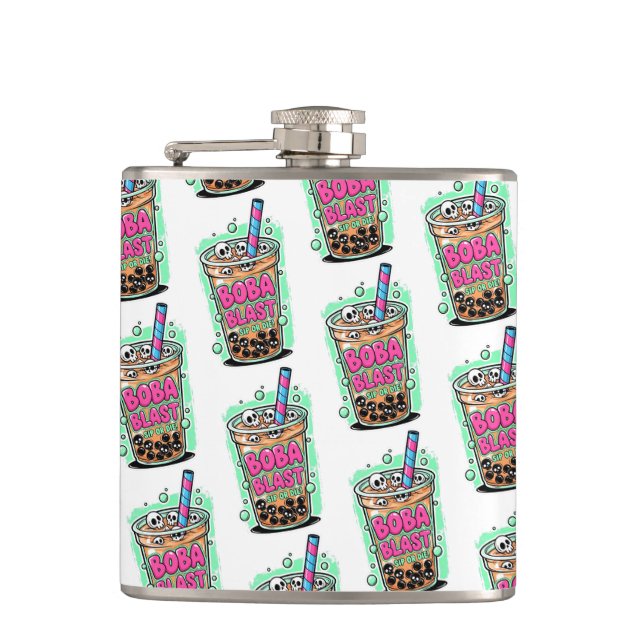 Boba Blast – Trinke oder stirb! Flasche Flachmann (Vorderseite)