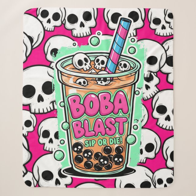 Boba Blast – Trinke oder stirb! Sherpa-Decke Sherpadecke (Vorderseite)