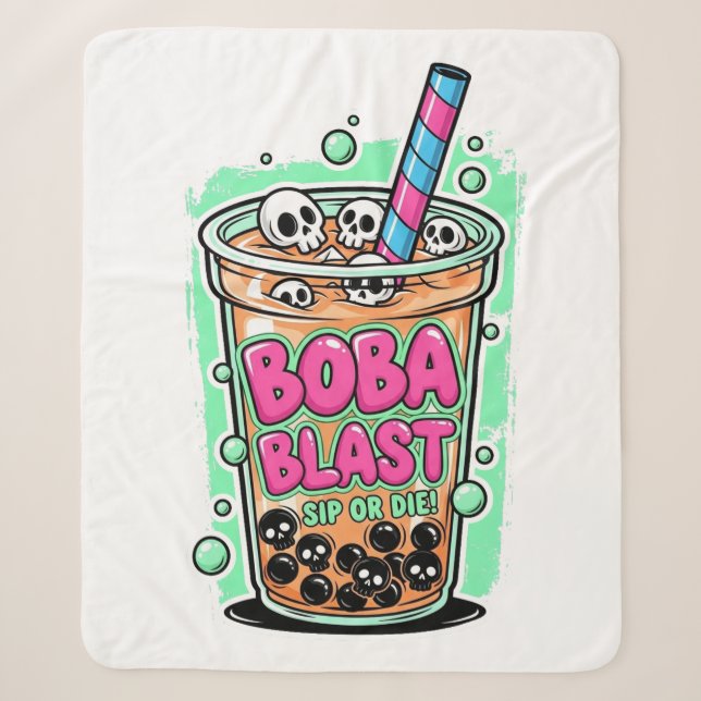 Boba Blast – Trinke oder stirb! Sherpa-Decke Sherpadecke (Vorderseite)