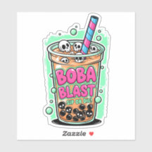 Boba Blast – Trinke oder stirb! Vinyl-Aufkleber