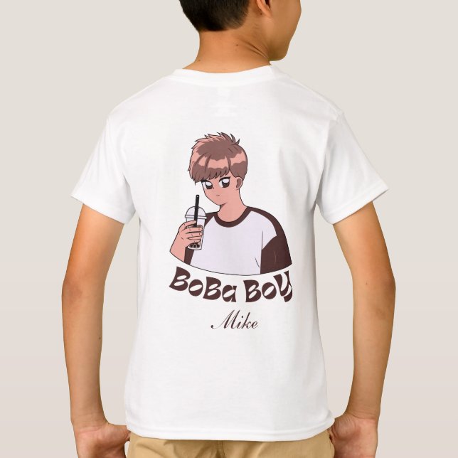 Boba Boy, Boba Teeblättertee T-Shirt (Rückseite)