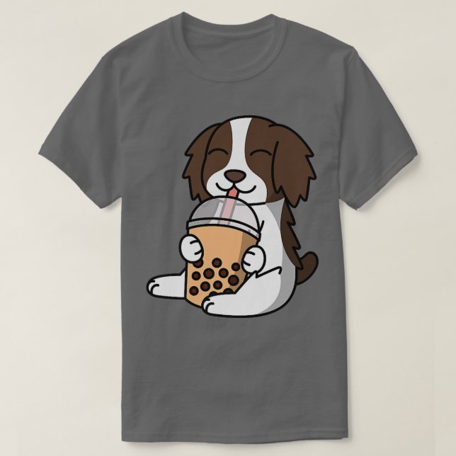 Boba Bubble Milk Tee Englisch Springer Spaniel Dog (Design vorne)