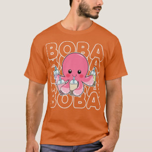 Boba Bubble Milk Tee Kawaii Octopus Pink Teens Gir