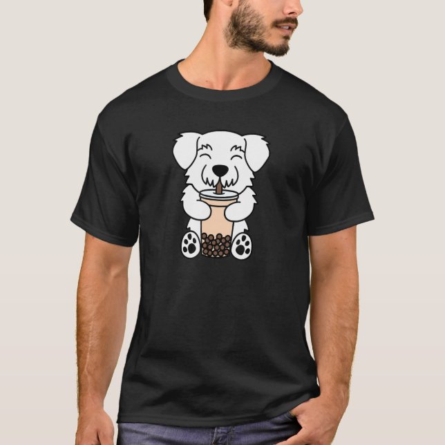 Boba Bubble Milk Tee Maltese Dog (Vorderseite)