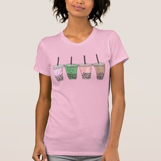 Boba Bubble Tapioca Pearl Milk Tee Drinks Feinschm (Vorderseite)