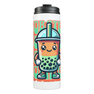 Boba Bubble Tea Kawaii Niedlicher Cartoon Thermosbecher