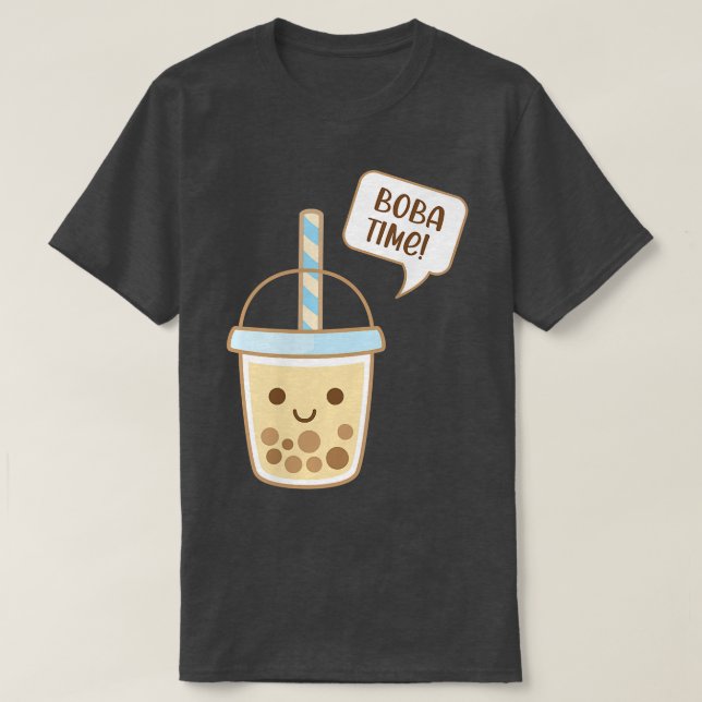 Boba Bubble Tea Time  T-Shirt (Design vorne)