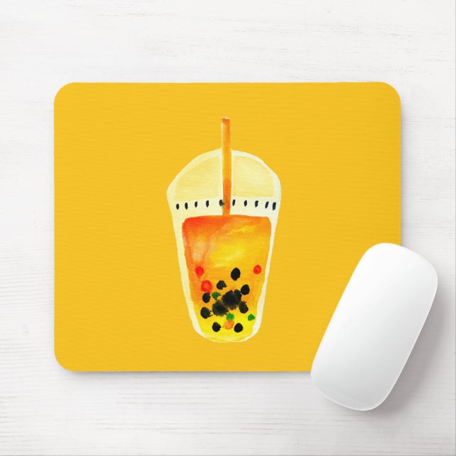 Boba Bubble Teebilderkunst Mousepad (Mit Mouse)