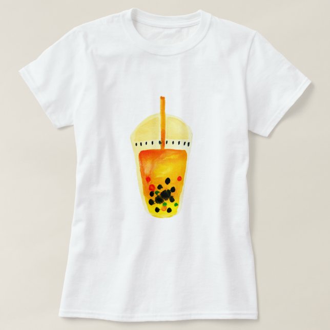 Boba Bubble Teebilderkunst T-Shirt (Design vorne)