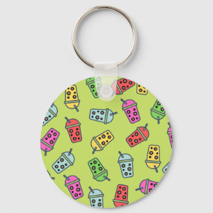 Boba Bubble Tees Muster Schlüsselanhänger