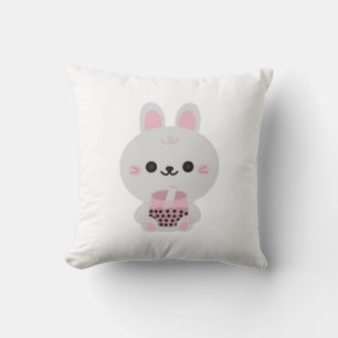 Boba Bunny Pink Kissen