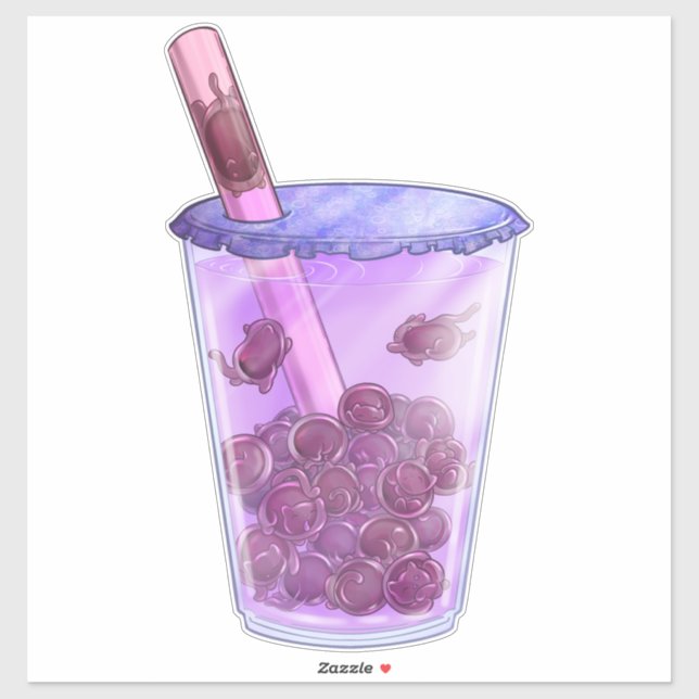 Boba Cats Aufkleber (Blatt)
