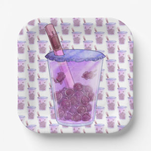Boba Cats Pappteller