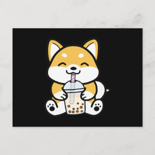 Boba Corgi, Corgi Boba, Boba Shiba, Shiba, Corgi Einladungspostkarte