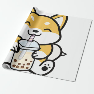 Boba Corgi, Corgi Boba, Boba Shiba, Shiba, Corgi, Geschenkpapier
