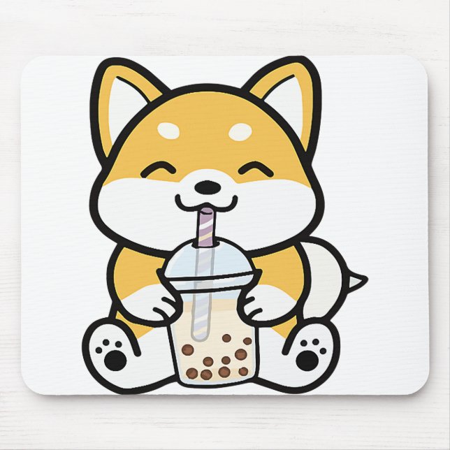 Boba Corgi, Corgi Boba, Boba Shiba, Shiba, Corgi, Mousepad (Vorne)