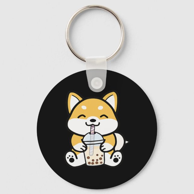 Boba Corgi, Corgi Boba, Boba Shiba, Shiba, Corgi Schlüsselanhänger (Vorderseite)