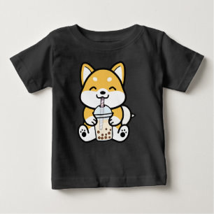 Boba Corgi Milchtee Corgi Lover Baby T-shirt