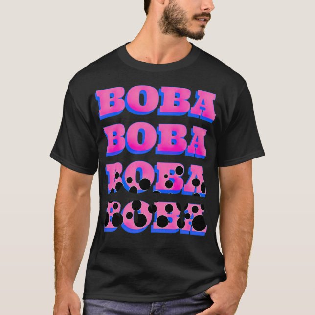Boba Design Niedlich Bubble Tea Drink Falkenstein  T-Shirt (Vorderseite)