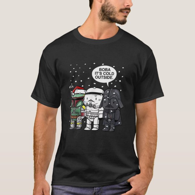 Boba Es ist kalt draußen Weihnachtsschnee Galaxy H T-Shirt (Vorderseite)