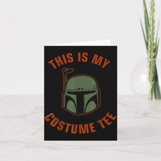 Boba Fett Costume Halloween  Karte (Vorderseite)
