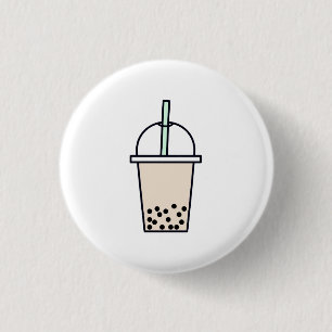 Boba Getränk-Button Button
