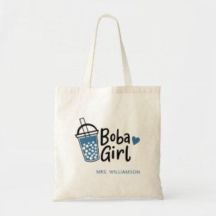 Boba Girl Bubble Tee Lover Personalisiert Tragetasche
