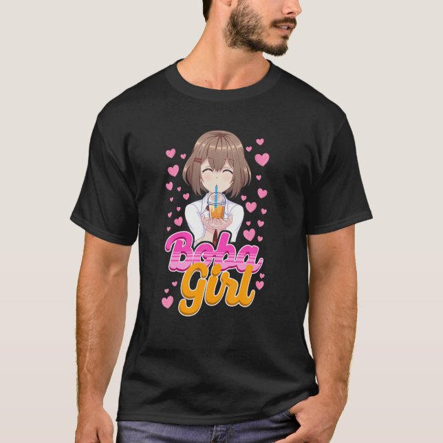 Boba Girl Tee Blase Herz (Vorderseite)