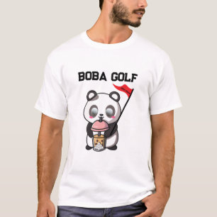 Boba Golf Milchtee Bubble Golf Golfer T-Shirt