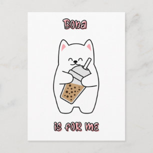 Boba ist für mich postkarte