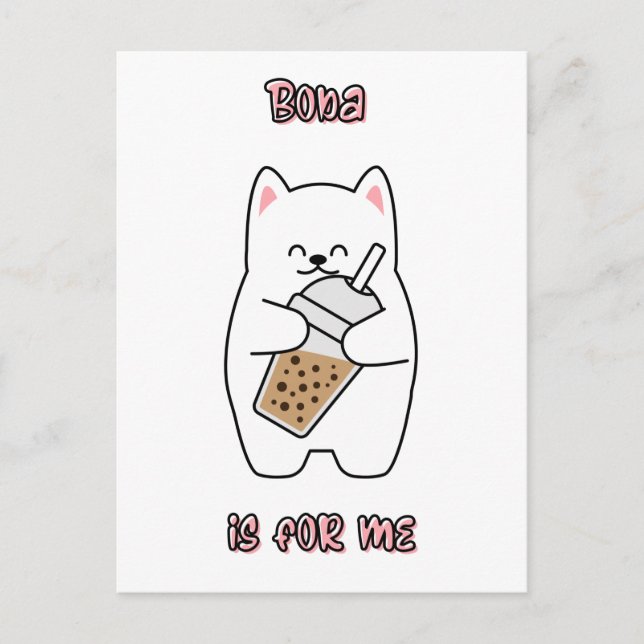 Boba ist für mich postkarte (Vorderseite)