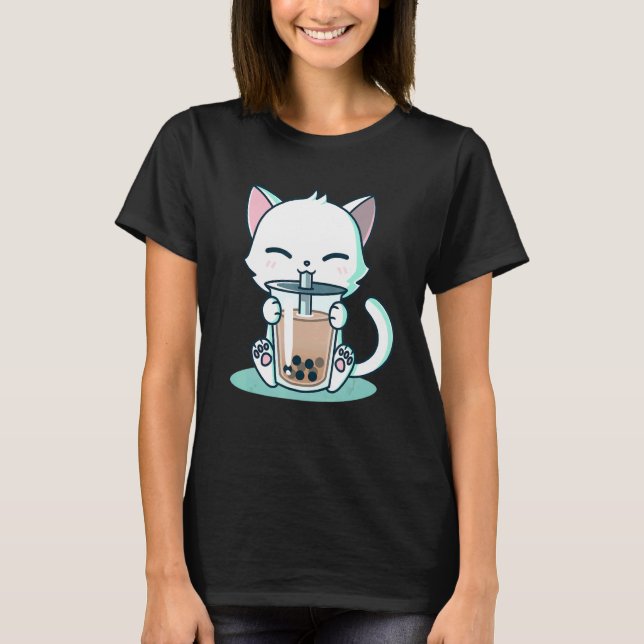 Boba Katze T-Shirt (Vorderseite)