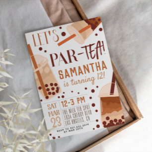 Boba Milk Par-Tea zum Geburtstag Einladung