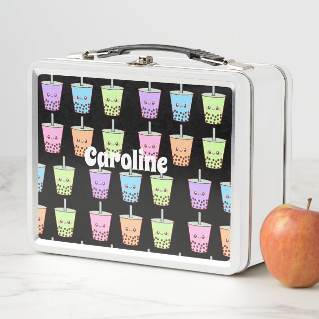 Boba Milk Tea Flavors Metall Brotdose (Beispiel)