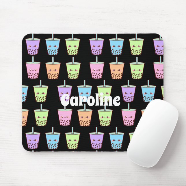 Boba Milk Tea Flavors Mousepad (Mit Mouse)