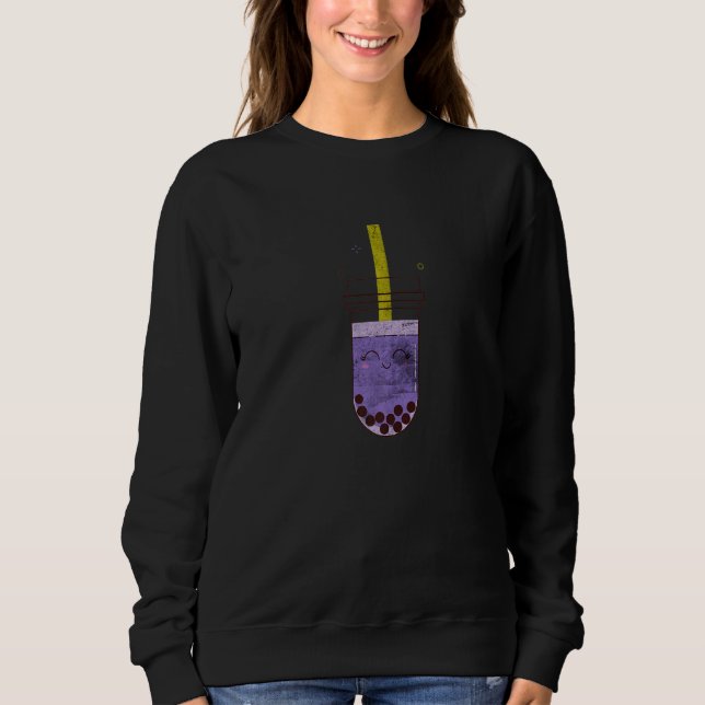 Boba Milk Teas Tapioca Bubble Pearl Sweatshirt (Vorderseite)