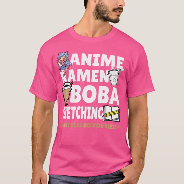 Boba Milk Tee Anime Boba Sketching Blase Te (Vorderseite)