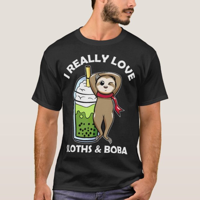 Boba Milk Tee I Eally Liebe Sloths Boba penelope f (Vorderseite)